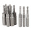 10Pc 1/4 Inch Wrench Hex Bit Socket Set Deep Long 1/2 Inch Impact Drill Socket Adapter Drill Bits 7