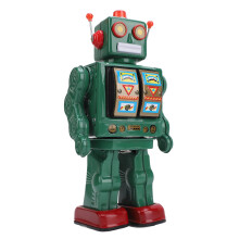Multipurpose Electric Walking Robot Toy – 360 Rotation, Iron, Green