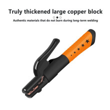 Welding Electrode Clamp Copper Electrode Clamp 300A Heavy Duty All Copper Brass Electrode Clamp for Metal Processing
