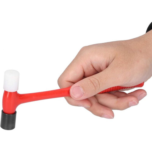 Small Rubber Mallet Hammer, 2PCS Reusable Plastic Hammers Jewelry Making Tools for Model Clock Watch 2