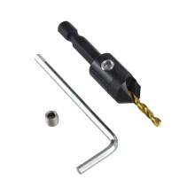 Silence Combination Countersink Drill Bits Set, 4, 6, 8, 10, 12, High-Speed Steel Counter Sink Drill Bit Adjustable