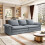 3-Seater Chenille Modern Sofa, Comfortable Home Lounge Sofa 3