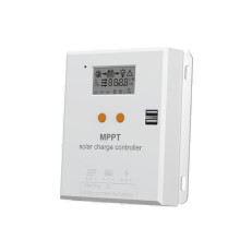 Controlador de Carga Solar MPPT de 10A, 12V/24V, com Reconhecimento Automático de Tensão e Redução de Tensão para Carga e Descarga.