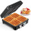 4-Slice Waffle Maker, 1600W Nonstick Iron, Compact Square Design, Double-Sided Heating with Indicator Lights EU Plug 1