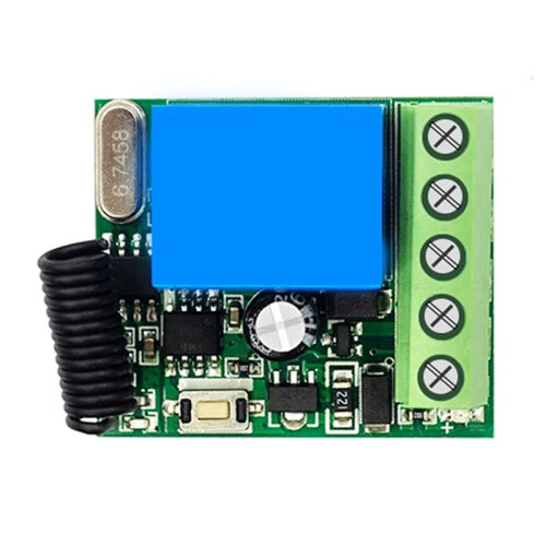 433MHz Wireless Remote Control   12V 10A 1CH Relay Module Receiver  OFF Remote Control for Gate Led Lights DIY
