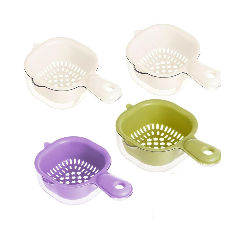 Double-Layer Drainage Basket With Handle 2 In 1 Multifunctional Drainage Basket Fruit And Vegetable Washing Basket 6031947253611
