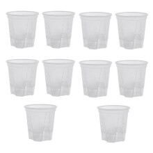 Transparent Plastic Garden Pots Self Watering Planters, Plastic Nursery Plant Pots with Deep Reservior 10Pack