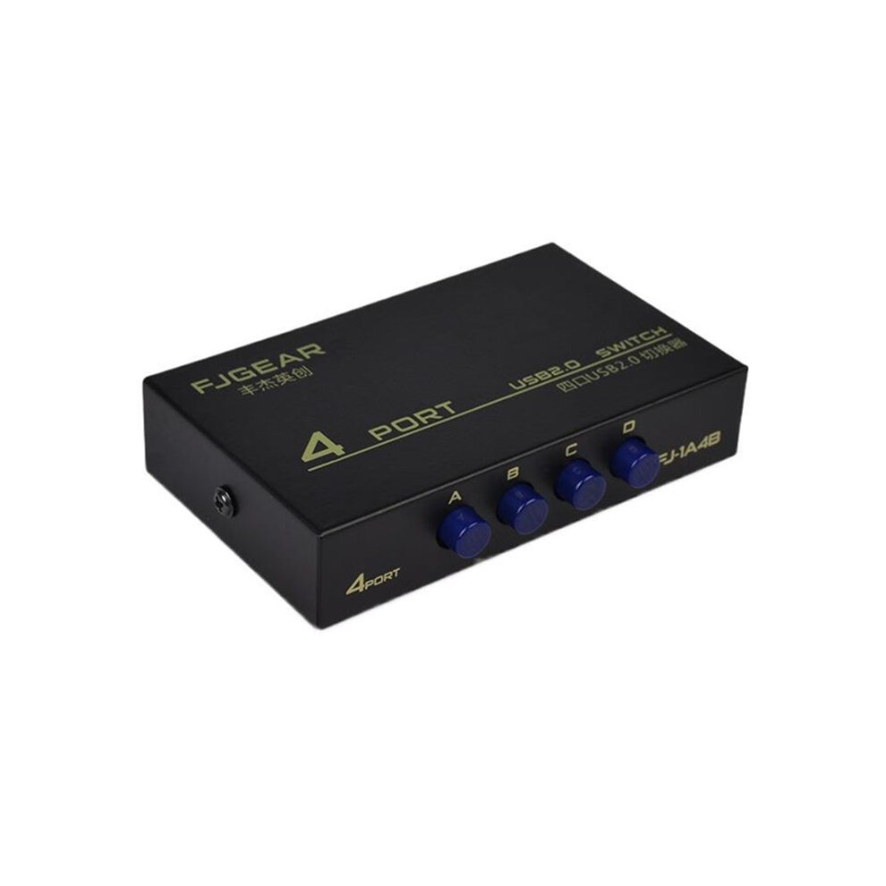 Fjgear Usb 4 Share Switcher Selector Box Hub Sharing Adapter For Pc Scanner Printer Accessory 4714008609665