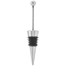 10 Pezzi Gadget Aggiungi Una Perlina Strass Lampwork Perline Decorativo Tappo di Bottiglia di Vino nel Lega di Zinco Argento Perline Bottiglia Sto