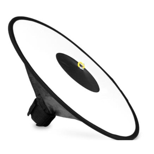Universal 44cm Round Flash Softbox Portable Foldable Style Speedlite Diffuser Reflector Strap for Camera Flash