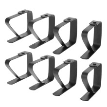 8 Pack Stainless Steel Tablecloth Clips Black Picnic Tablecloth Clips Adjustable Anti-Skid Fixed Clip Table Cloth Holder