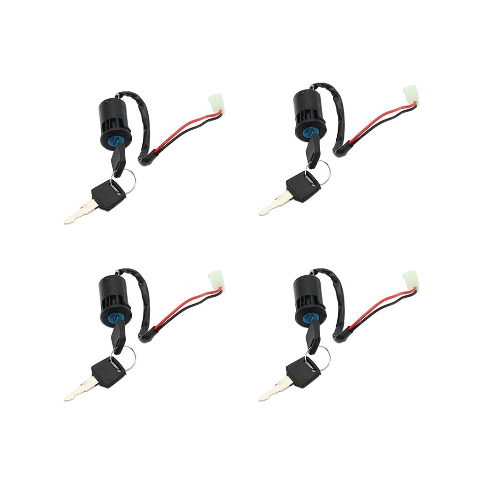 4 Set Atv Ignition Key Universal 2 Wires Ignition Keys Start Lock Key For Atv Go Kart Scooter Motorcycle 6031119113811