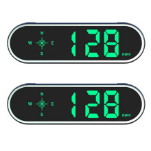 2X HUD GPS Speedometer Universal Car Heads- Display Speed Meter with Compass over Speed Alarm for All Vehicle