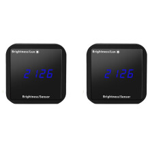 2X Tuya WIFI Light Sensor Brightness Detector with Temperature Humidity Detection Display Home Security Linkage