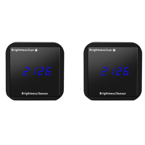 2X Tuya WIFI Light Sensor Brightness Detector com Temperature Humid Detection Display  Home Security Linkage 1