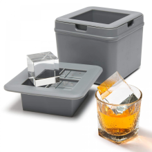 Μηχανή για παγάκια Whiskey Clear - Τετράγωνο καλούπι πάγου 4 κοιλοτήτων 5cm χωρίς φυ