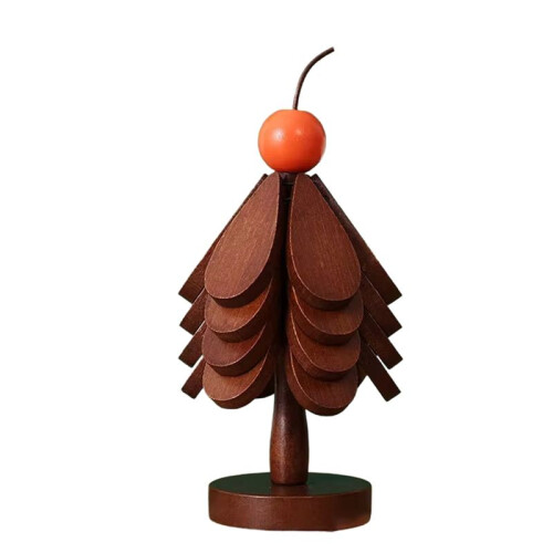 Kitchen Insulation Mat Christmas Tree Shaped Solid Wood Dining Table Anti Scalding Coasters Pot Mat Home Decoration A