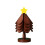 Kitchen Insulation Mat Christmas Tree Shaped Solid Wood Dining Table Anti Scalding Coasters Pot Mat Home Decoration B 1
