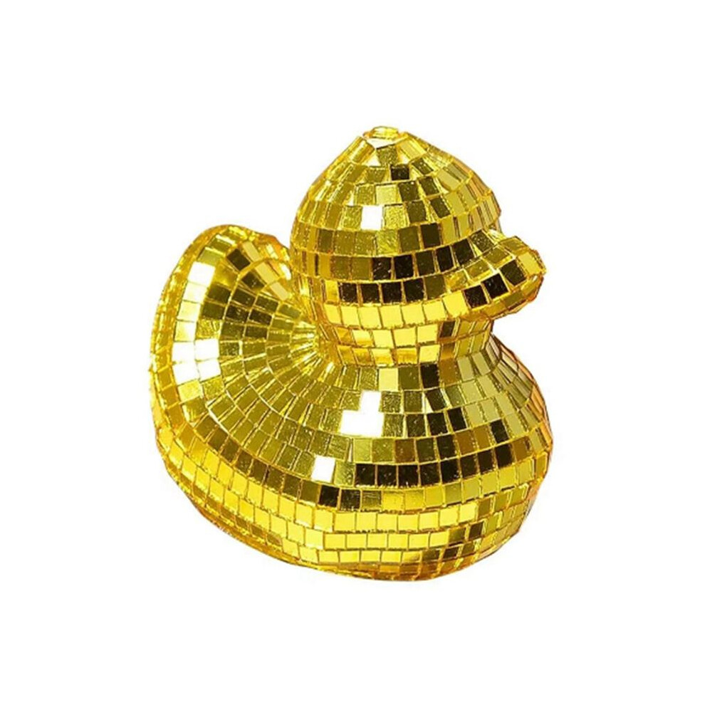 Semoic Duck Figurines Decor Animal Sculptures Statues Duck Statues Decor With Mirror Desk Decor Table Decor