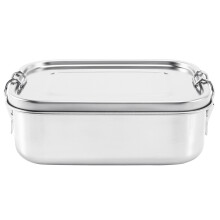 Stainless Steel Lunch Food Container with Lock Clips and Leakproof Design, 800ML Bento Boxes Lunch Container for Kids or Adults-Dishwasher Safe -