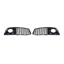 Car Front Bumper Fog Light Mesh Grille Cover 8KD807682 8KD807681 for A4 B8 2009-2012 Fog Lamp Cover
