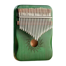 Volledig Houten Esdoorn Kalimba 17-Toetsen Mbila met Klankgat Geschikt voor Beginners
