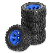 4pcs 90mm Rubber Tire Wheel Tyre for 1/14 1/16 1/18 RC Crawler Car Upgrade Parts Accessories