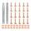 20Set Copper Rivets and Burrs, Solid Leather Copper Rivet Fastener with Punch Rivet Tool for Leather DIY  Supplies 1