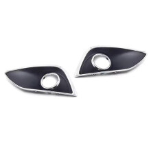 Car Front Bumper Fog Light Cover Fog Lamp Frame Hood Foglight Lamp Frame Cover Trim for IX35 2009 -2012