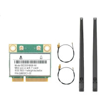 WiFi 7 BE200 WiFi Adapter 5.4 Tri-Band 2.4G/5G/6GHz 8774Mbps Wireless Network Adapter with Antenna