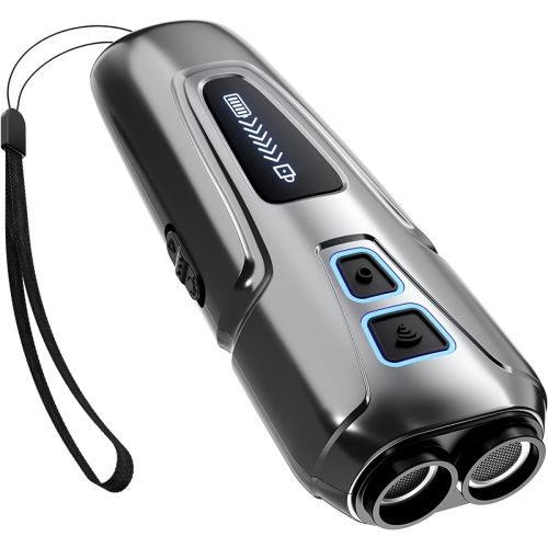 Ultrasonic Dog Repellent With LED Flashlight Portable And Effective Training Device