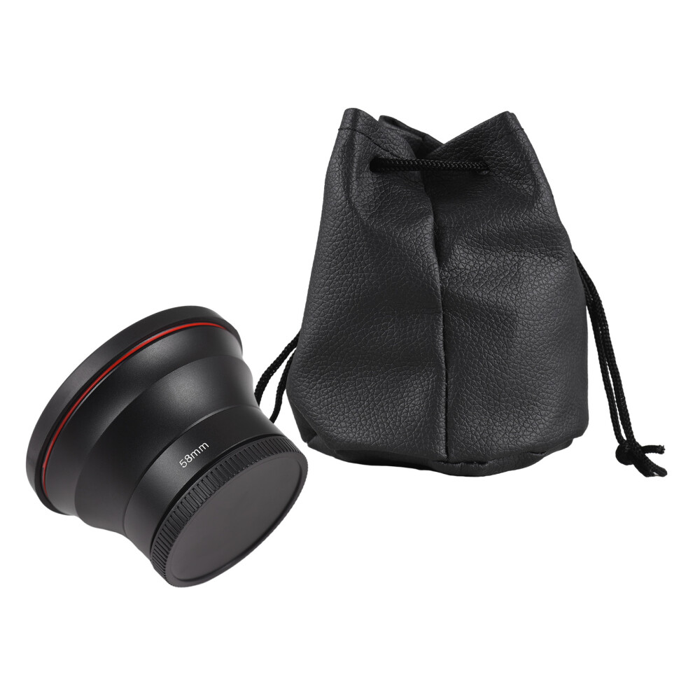 58Mm Lens Kit For Canon Eos 70D/80D With 0.43X Wide Angle & Macro Lens 8441388483917