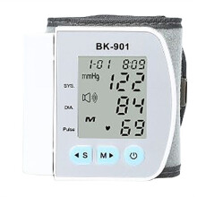 English Voice Broadcast LCD Screen Wrist Blood Pressure Monitor Digital Automatic BP Tonometer Heart Rate