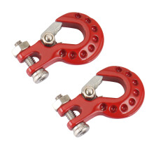 2Pcs Metal Trailer Hook Winch Hook Decoration for 1/10 RC Crawler Car Axial SCX10 TRX4 RC4WD D90 Upgrade Parts,1