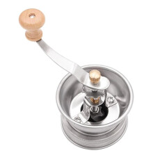 Mason Jar Coffee Grinder, Manual Coffee Grinder Lid Attachment for Mouth Mason Jars, Stainless Steel Mason Jar Lid 86mm