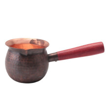Tetera de Cobre con Infusor de Té, Tetera Espesa, Regalo para Amantes del Té, Cafetera, Tetera Martillada, Adecuada para Uso Doméstico, 300 Ml.