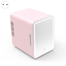6L Makeup Fridge with LED Light Mirror Fridge for Bedroom Car Small Refrigerator for Cosmetics, Skin Care EU Plug-B