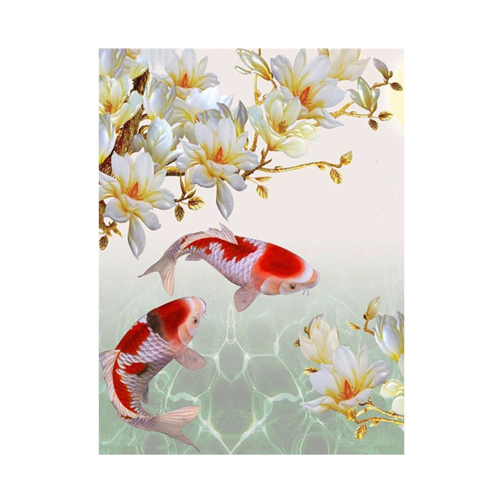 Diy 5D Full Diamond Painting Kit Diamond Art Kits For Adults Koi Fish Paint With Diamonds Kits Diamonds Embroidery 4714016870095