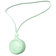Ventilador de Cuello Portátil Ventilador de Cuello Sin Aspas 3 Velocidades Carga USB Ventilador Portátil Ajustable Rotación de 360 Grados Verde