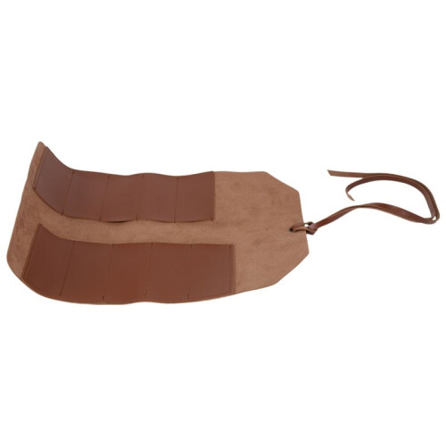 Leather Tool Roll, Leather Tool Kit Storage Bag, Multi Functional Leather Kit Bag Bicycle Repair Tool Kit Bag 1