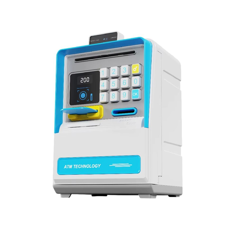 Electronic Safe Money Box With Simulated Facial Recognition, Password-Protected Safe For Coins And Cash Storage 6033129735366