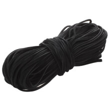 18m Cordon Ruban Ficelle En Cuir Suede 2mm Noir DIY Deco