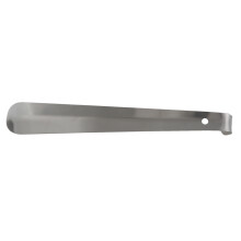 corne a chaussures en acier inoxydable extra-long, souleve de chaussure, outil durable, argent, 30cm / 11.8 pouces