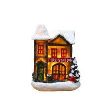 Christmas Luminous Small House LED Warm Lights European-Style Igloo Home Window Decoration Christmas Decoration D