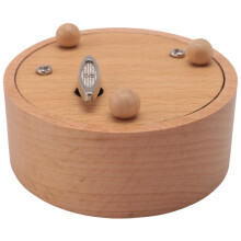 Round Blank Music Box Birthday Valentine'S Day Gift Action Figures Figurine Resin Handicraft Miniatures No Specified Music