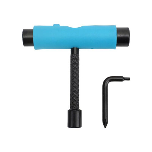 Multi-Function Portable Skate Tool with T-Type Hex Key, L-Type ,Perfect for -the-Go Adjustments,Ideal for Travel