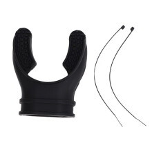 Comfortable Dive Mouthpiece Replacement Silicone Snorkel Regulator Universal Fit With Tie Essential Accessory Long Service Life