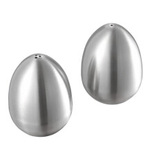 2 PièCes en Acier Inoxydable PoivrièRe en Forme D'Oeuf SalièRe Ensemble Outil de Cuisine