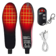 Winter Warmth: Rechargeable Heated Insoles with Remote & App, 10-Hour Heat, 3000mAh Battery