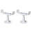 Height Adjustable Radiator Support - 2 Pack Vertical Cast Iron Radiator Feet, White, 26-31 Cm, Floor Support 1